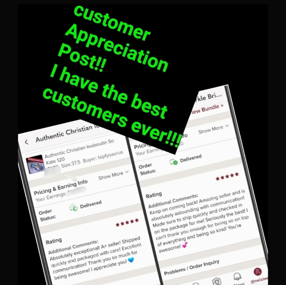 - 5⭐ Seller Because Of You!